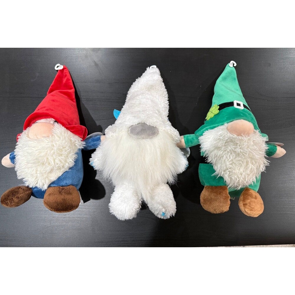 Lot of 3 NWT Gnomlins gnomes plush 20 inch stuffed NEW